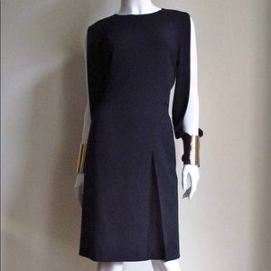 Gucci Split Sleeves Bracelet Cuff Silk Dress